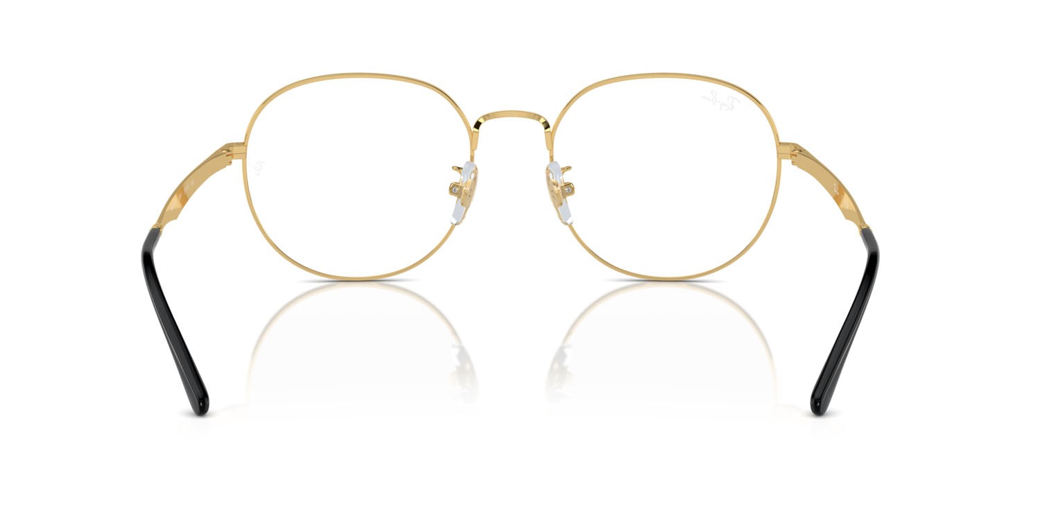 Occhiali da vista Ray-Ban RX 6517D (2991) - RB 6517D 2991 colore nero su oro forma pantos lenti trasparente