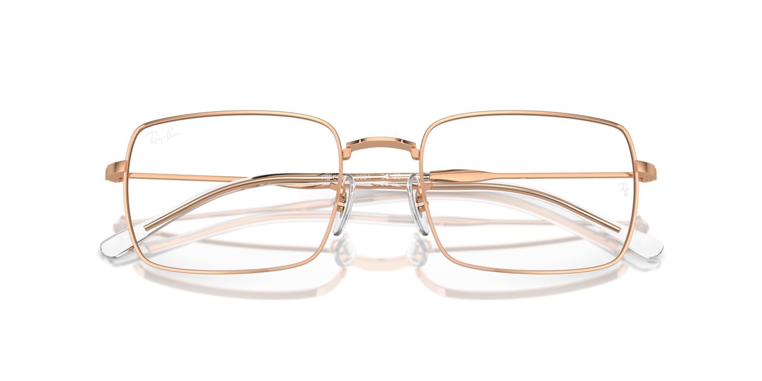 Occhiali da vista Ray-Ban RX 6520 (3094) - RB 6520 3094 colore oro rose forma rettangolare lenti trasparente