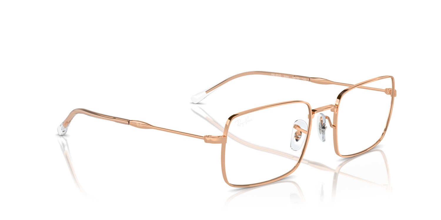 Occhiali da vista Ray-Ban RX 6520 (3094) - RB 6520 3094 colore oro rose forma rettangolare lenti trasparente
