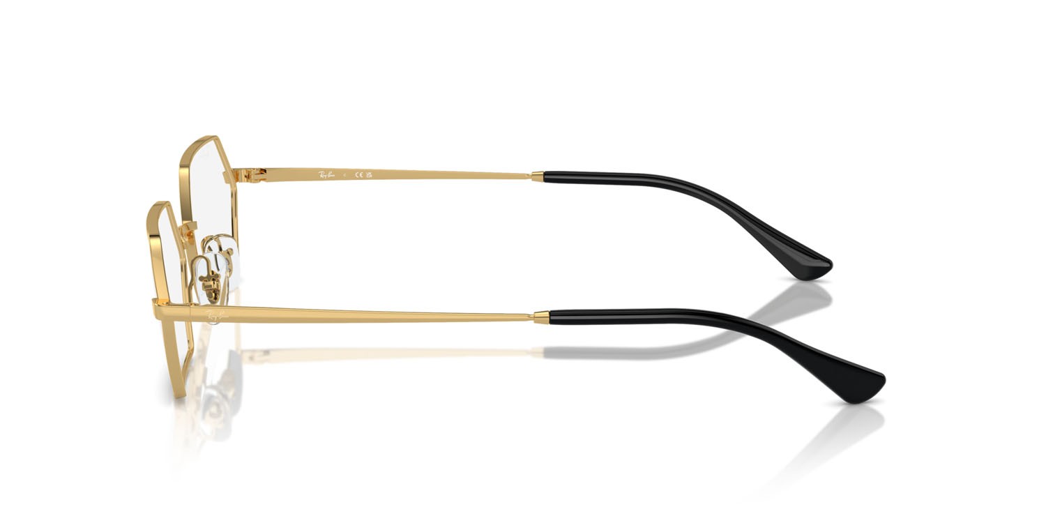 Brillen Ray-Ban Yevi RX 6528 (2500) - RB 6528 2500 farbe oro form unregelmäßig gläser trasparente