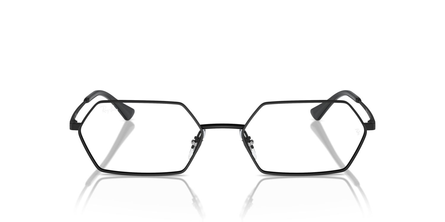 Eyeglasses Ray-Ban Yevi RX 6528 (2503) - RB 6528 2503 color nero shape irregular lenses trasparente