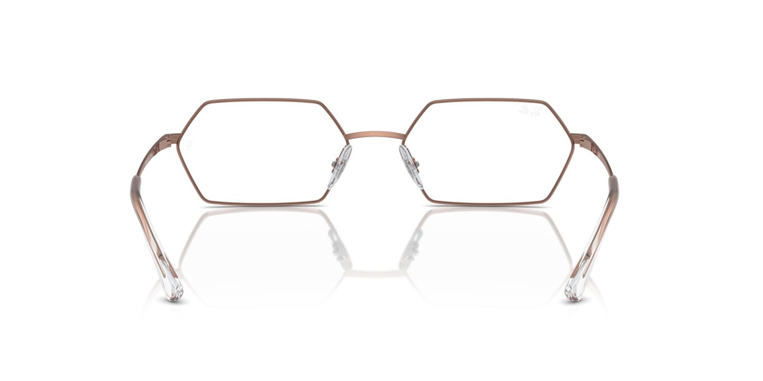 Occhiali da vista Ray-Ban Yevi RX 6528 (2943) - RB 6528 2943 colore rame forma irregolare lenti trasparente
