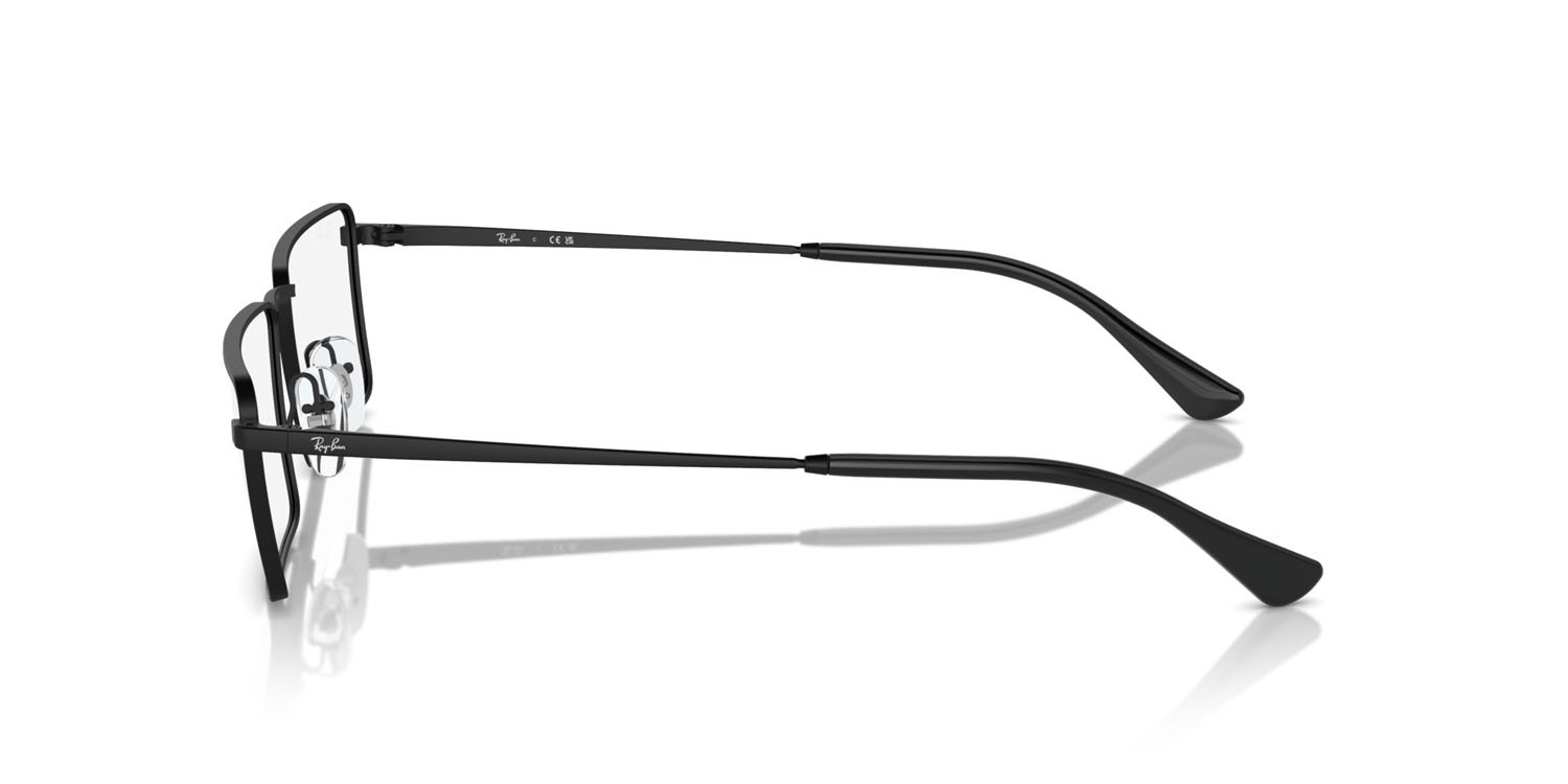 Occhiali da vista Ray-Ban Emy RX 6541 (2503) - RB 6541 2503 colore nero forma rettangolare lenti trasparente
