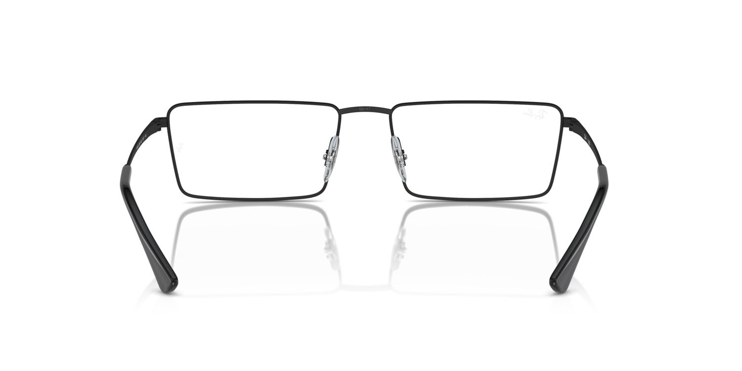 Occhiali da vista Ray-Ban Emy RX 6541 (2503) - RB 6541 2503 colore nero forma rettangolare lenti trasparente