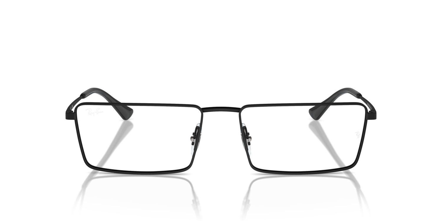 Occhiali da vista Ray-Ban Emy RX 6541 (2503) - RB 6541 2503 colore nero forma rettangolare lenti trasparente