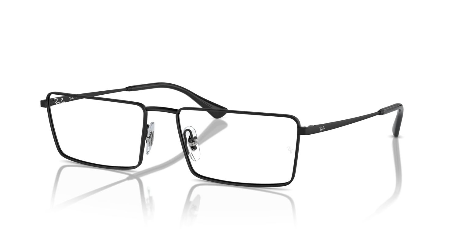 Occhiali da vista Ray-Ban Emy RX 6541 (2503) - RB 6541 2503 colore nero forma rettangolare lenti trasparente