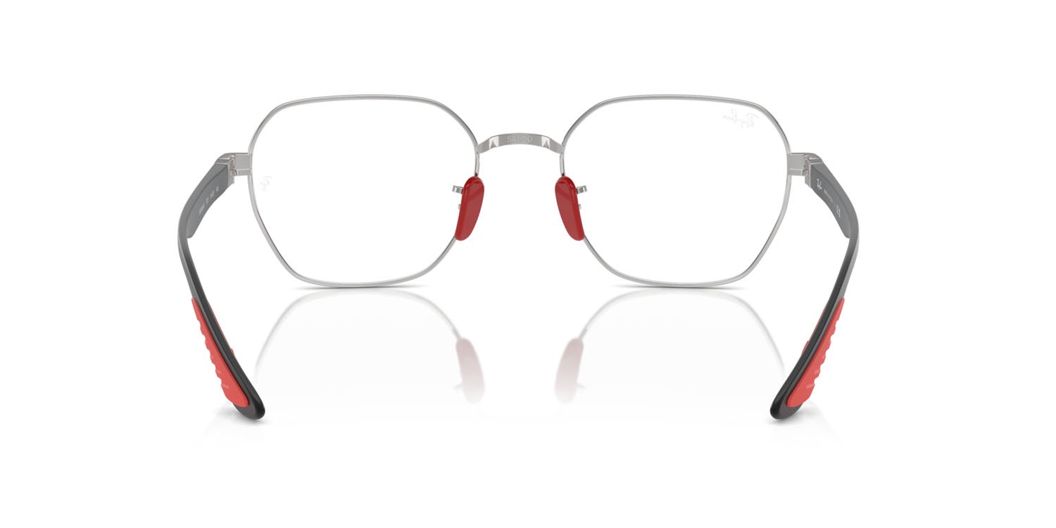 Occhiali da vista Ray-Ban Scuderia Ferrari RX 6594M (F031) - RB 6594M F031 colore argento forma irregolare lenti trasparente