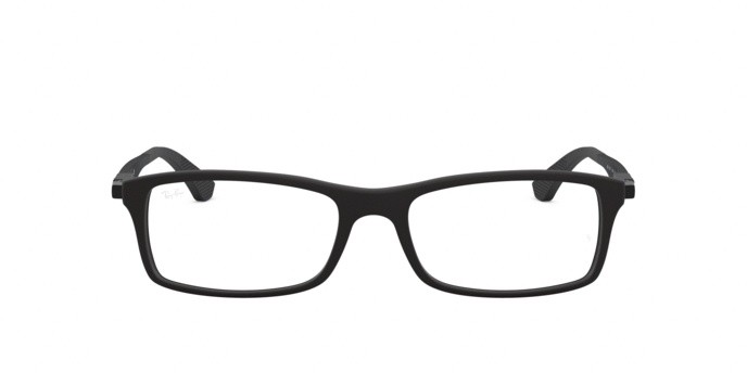 Occhiali da vista Ray-Ban RX 7017 (5196) - RB 7017 5196 colore matte black forma rettangolare lenti demo lens