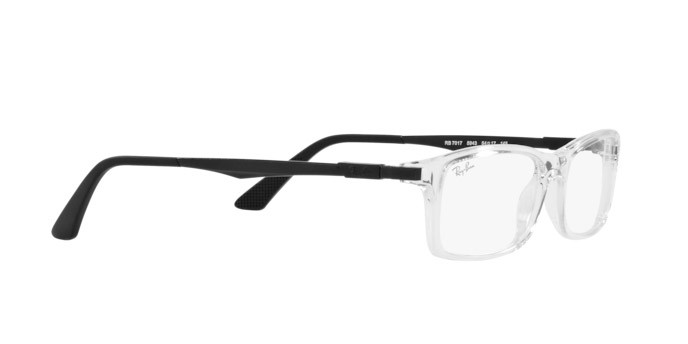 Eyeglasses Ray-Ban RX 7017 (5943) - RB 7017 5943 color trasparent shape rectangle lenses demo lens