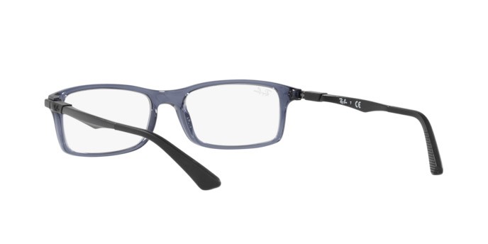 Brillen Ray-Ban RX 7017 (8122) - RB 7017 8122 farbe trasparent blu form rechteckig gläser demo lens