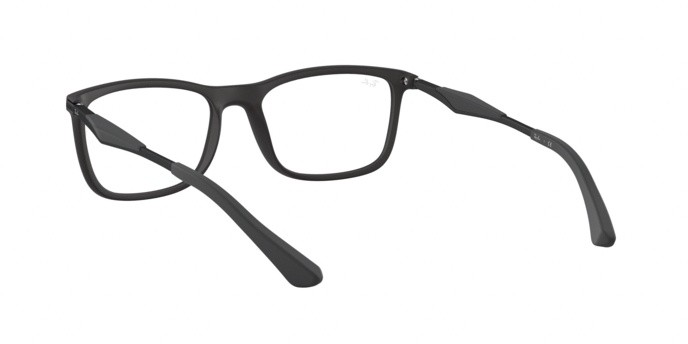 Occhiali da vista Ray-Ban RX 7029 (2077) - RB 7029 2077 colore matte black forma quadrato lenti demo lens