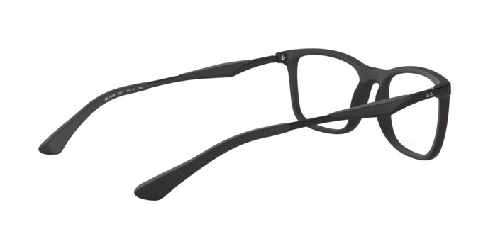 Occhiali da vista Ray-Ban RX 7029 (2077) - RB 7029 2077 colore matte black forma quadrato lenti demo lens