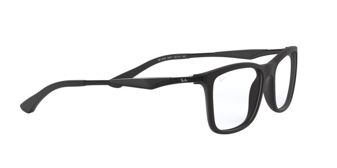Occhiali da vista Ray-Ban RX 7029 (2077) - RB 7029 2077 colore matte black forma quadrato lenti demo lens