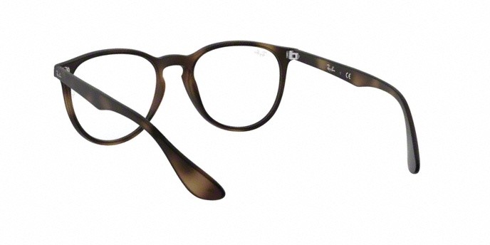 Eyeglasses Ray-Ban Erika Optics RX 7046 (5365) - RB 7046 5365 color rubber havana shape round lenses demo lens
