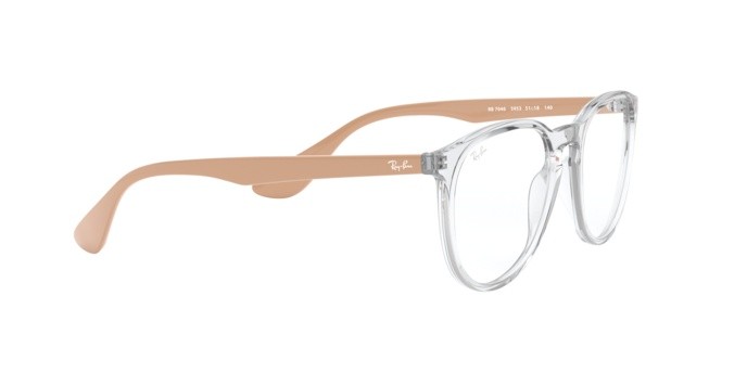 Occhiali da vista Ray-Ban Erika RX 7046 (5953) - RB 7046 5953 colore trasparent forma pantos lenti demo lens