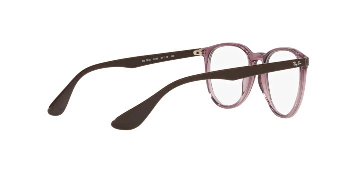 Eyeglasses Ray-Ban Erika RX 7046 (8139) - RB 7046 8139 color transparent violet shape pantos lenses demo lens
