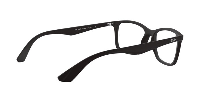 Eyeglasses Ray-Ban RX 7047 (5196) - RB 7047 5196 color matte black shape rectangle lenses demo lens