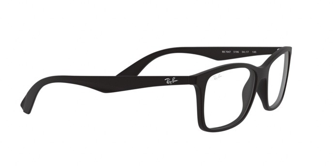 Eyeglasses Ray-Ban RX 7047 (5196) - RB 7047 5196 color matte black shape rectangle lenses demo lens