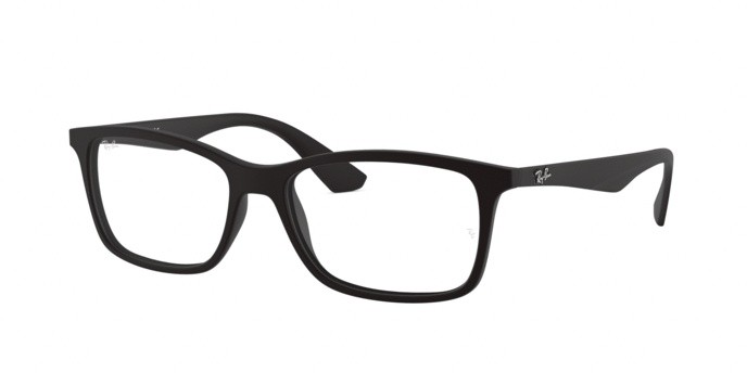 Eyeglasses Ray-Ban RX 7047 (5196) - RB 7047 5196 color matte black shape rectangle lenses demo lens