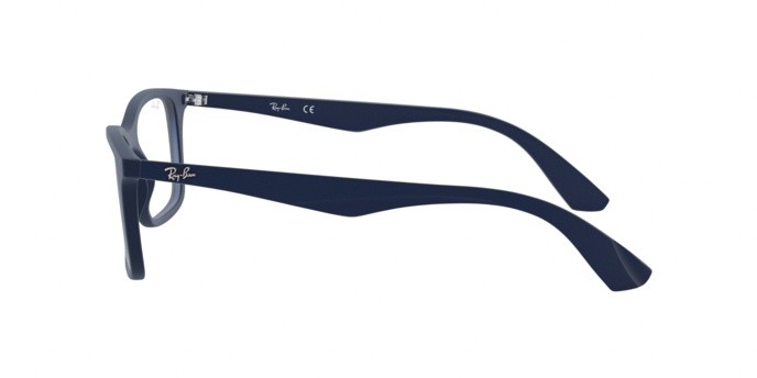 Occhiali da vista Ray-Ban RX 7047 (5450) - RB 7047 5450 colore matte trasp blue forma rettangolare lenti demo lens