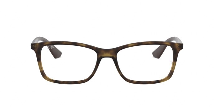 Occhiali da vista Ray-Ban RX 7047 (5573) - RB 7047 5573 colore matte havana forma rettangolare lenti demo lens