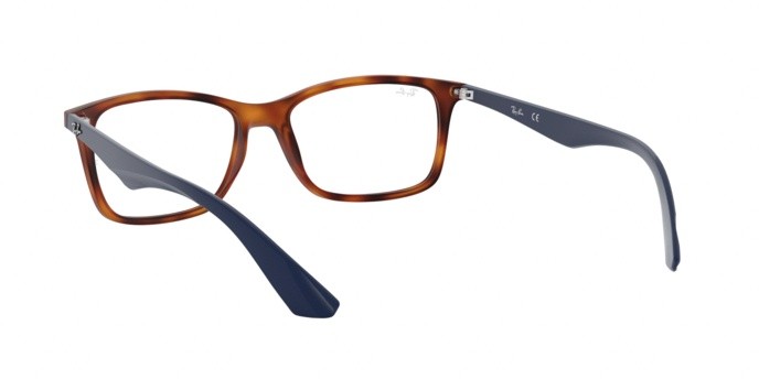 Occhiali da vista Ray-Ban RX 7047 (5574) - RB 7047 5574 colore matte light havana forma rettangolare lenti demo lens