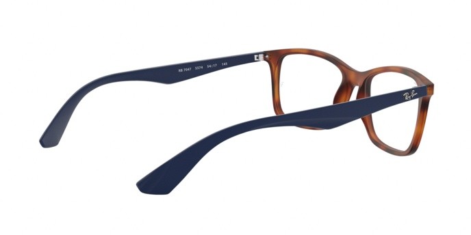 Occhiali da vista Ray-Ban RX 7047 (5574) - RB 7047 5574 colore matte light havana forma rettangolare lenti demo lens