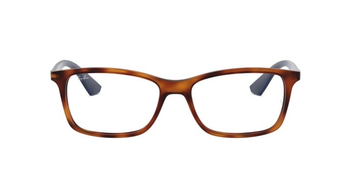 Occhiali da vista Ray-Ban RX 7047 (5574) - RB 7047 5574 colore matte light havana forma rettangolare lenti demo lens