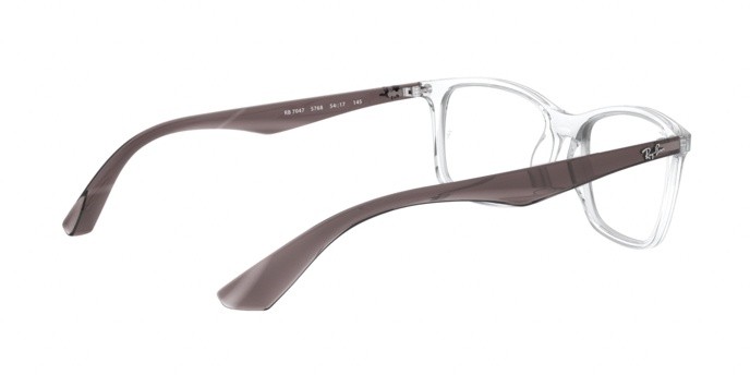 Eyeglasses Ray-Ban RX 7047 (5768) - RB 7047 5768 color trasparent shape rectangle lenses demo lens
