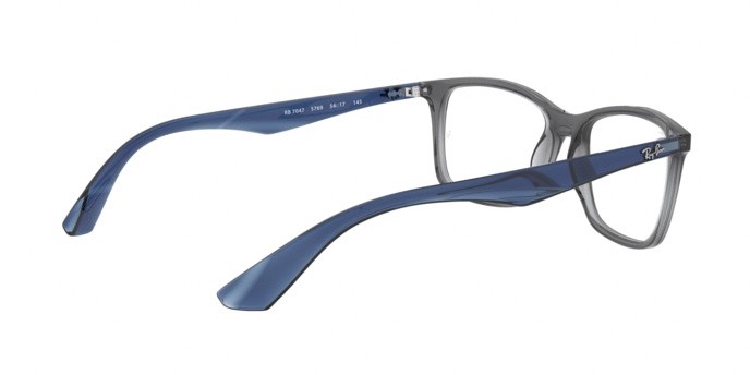 Occhiali da vista Ray-Ban RX 7047 (5769) - RB 7047 5769 colore trasparent grey forma rettangolare lenti demo lens
