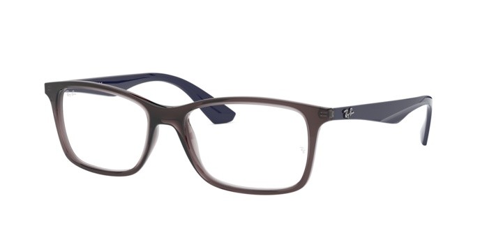 Brillen Ray-Ban RX 7047 (5848) - RB 7047 5848 farbe transparent grey form rechteckig gläser demo lens