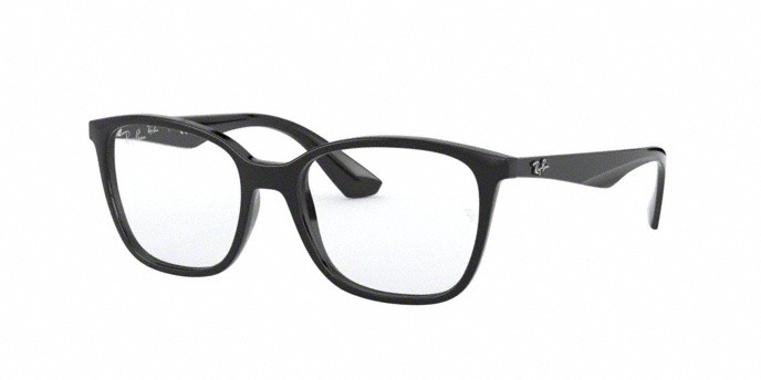 Occhiali da vista Ray-Ban RX 7066 (2000) - RB 7066 2000 colore shiny black forma quadrato lenti demo lens