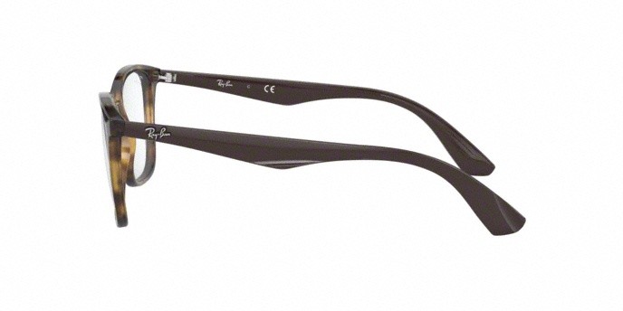 Occhiali da vista Ray-Ban RX 7066 (5577) - RB 7066 5577 colore shiny havana forma quadrato lenti demo lens
