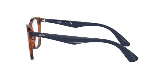Occhiali da vista Ray-Ban RX 7066 (5585) - RB 7066 5585 colore light havana forma quadrato lenti demo lens