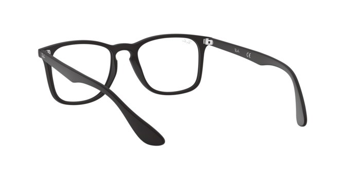 Occhiali da vista Ray-Ban RX 7074 (5364) - RB 7074 5364 colore rubber black forma quadrato lenti demo lens