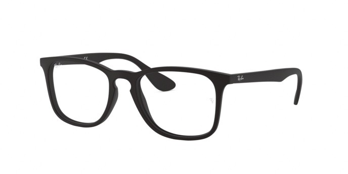 Occhiali da vista Ray-Ban RX 7074 (5364) - RB 7074 5364 colore rubber black forma quadrato lenti demo lens