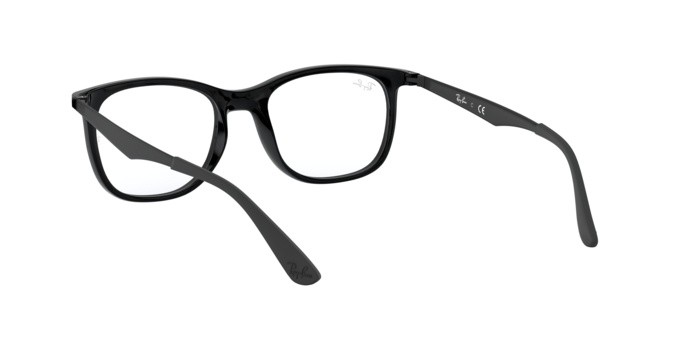 Brillen Ray-Ban RX 7078 (2000) - RB 7078 2000 farbe shiny black form quadratisch gläser demo lens