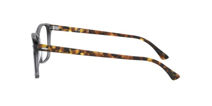 Brillen Ray-Ban RX 7119 (5629) - RB 7119 5629 farbe shiny opal grey form rechteckig gläser demo lens