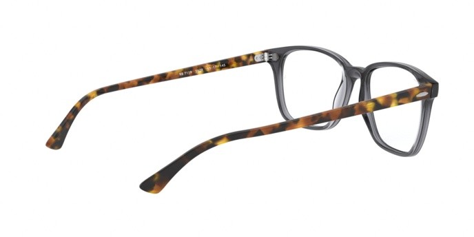 Brillen Ray-Ban RX 7119 (5629) - RB 7119 5629 farbe shiny opal grey form rechteckig gläser demo lens