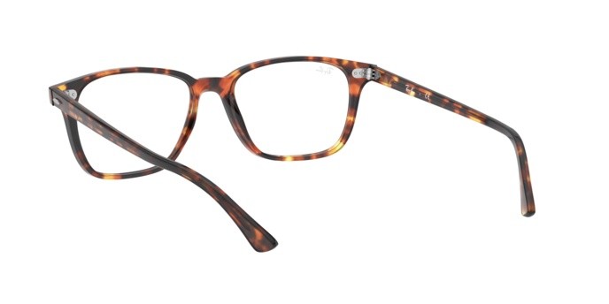 Eyeglasses Ray-Ban RX 7119 (5947) - RB 7119 5947 color havana opal brown shape square lenses demo lens
