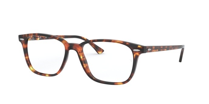 Eyeglasses Ray-Ban RX 7119 (5947) - RB 7119 5947 color havana opal brown shape square lenses demo lens