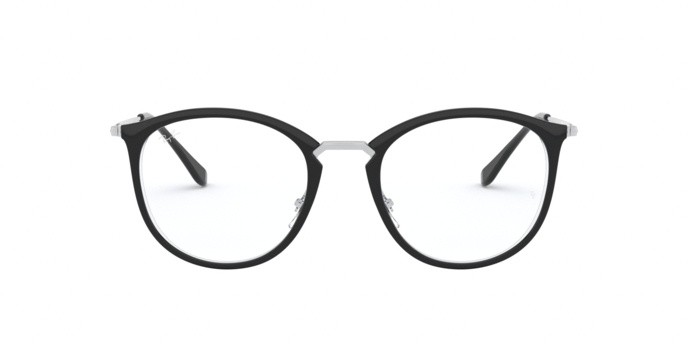 Occhiali da vista Ray-Ban RX 7140 (5852) - RB 7140 5852 colore transparent on top black forma quadrato lenti demo lens