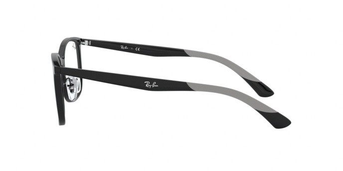 Eyeglasses Ray-Ban RX 7142 (2000) - RB 7142 2000 color shiny black shape square lenses demo lens
