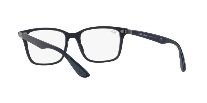 Brillen Ray-Ban RX 7144 (8087) - RB 7144 8087 farbe sand dark blue form quadratisch gläser demo lens