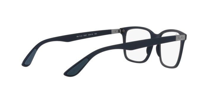 Brillen Ray-Ban RX 7144 (8087) - RB 7144 8087 farbe sand dark blue form quadratisch gläser demo lens
