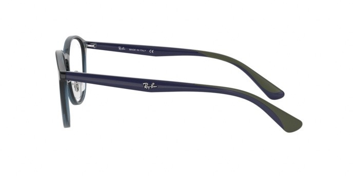 Brillen Ray-Ban RX 7156 (5796) - RB 7156 5796 farbe trasparent dark blue form pantos gläser demo lens