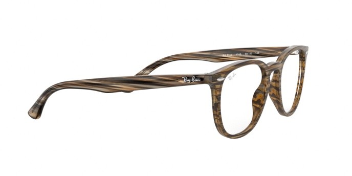 Brillen Ray-Ban RX 7159 (5749) - RB 7159 5749 farbe brown grey stripped form quadratisch gläser demo lens