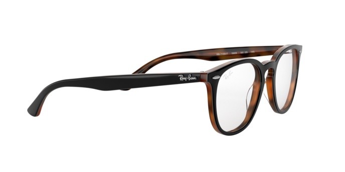 Brillen Ray-Ban RX 7159 (5909) - RB 7159 5909 farbe top grey on havana form pantos gläser demo lens