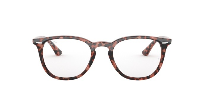 Eyeglasses Ray-Ban RX 7159 (8064) - RB 7159 8064 color shiny pink havana shape pantos lenses demo lens