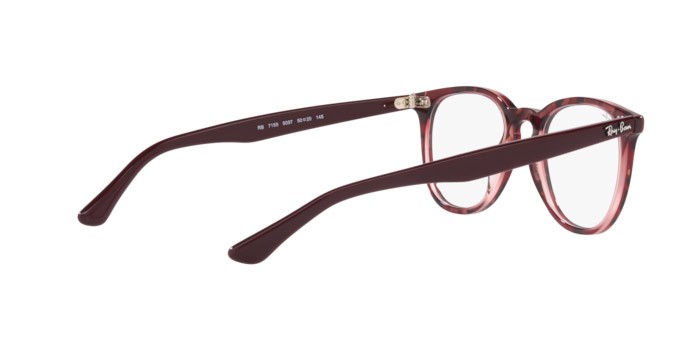 Brillen Ray-Ban RX 7159 (8097) - RB 7159 8097 farbe havana on transparent purple form pantos gläser demo lens